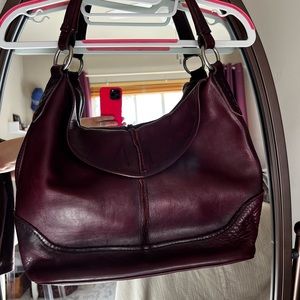 Frye Leather purse in rich plum color